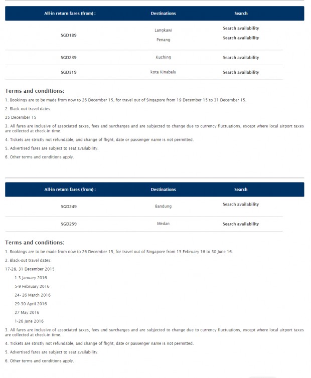 Exclusive SilkAir Year End Promotion! 2
