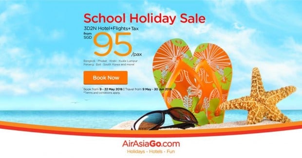 School Holiday Sale from SGD95 with AirAsiaGo