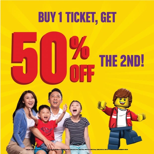 Get 50% Off the 2nd Ticket in Legoland Malaysia