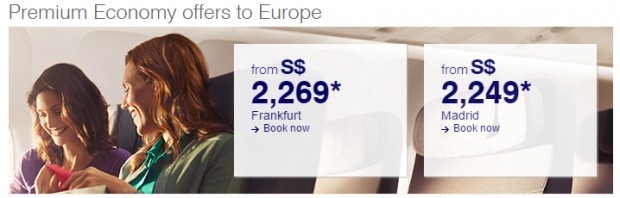 Premium Economy Class Offers to Europe