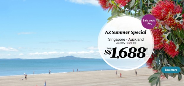Visit Auckland from SGD1,688 with Air New Zealand