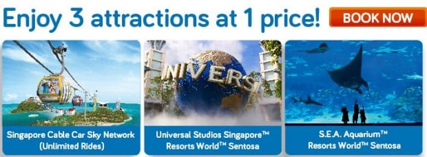 Save more than 20% with Triple the Fun in Singapore Cable Car