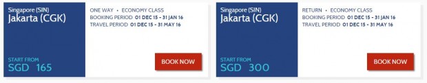 Fly to Jakarta from SGD 300 2