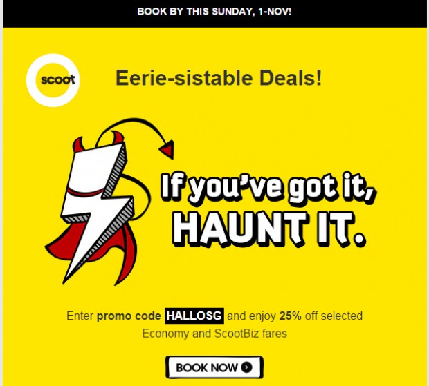 Eerie-sistable Deals! Enjoy 25% Off Selected Fares with Promo Code: HALLOSG 1