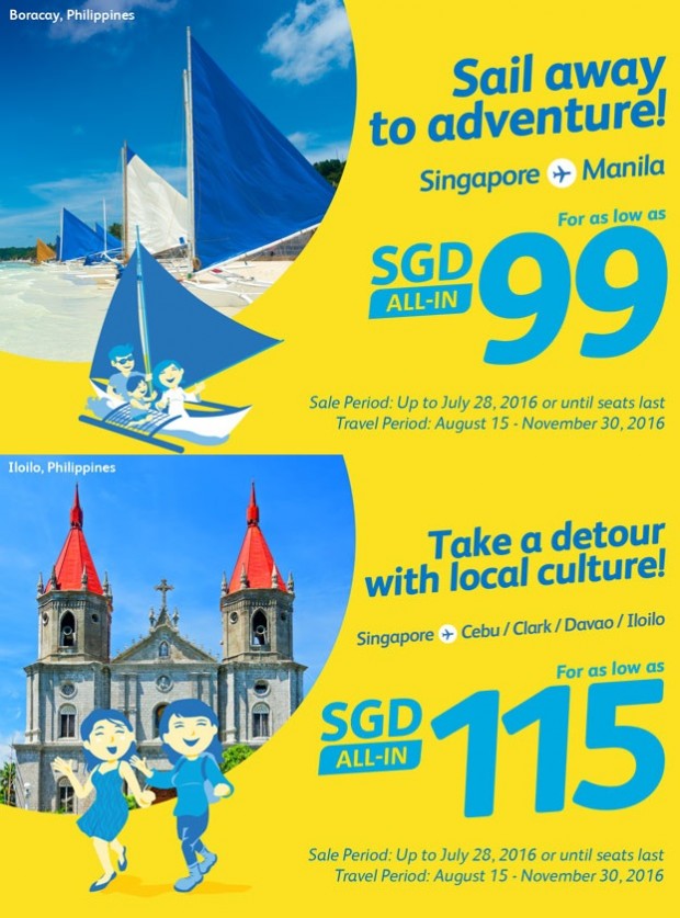 Travel to Philippines from SGD99 with Cebu Pacific Air