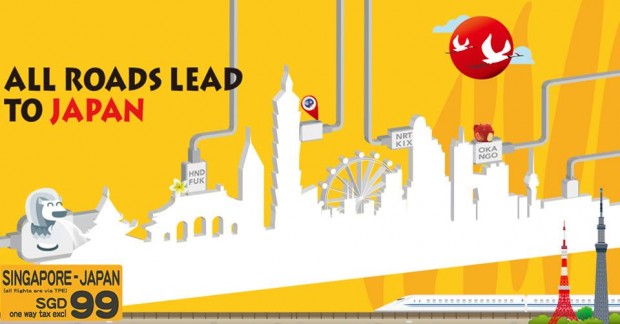 Lead the Road to Japan from SGD 99 with TigerAir