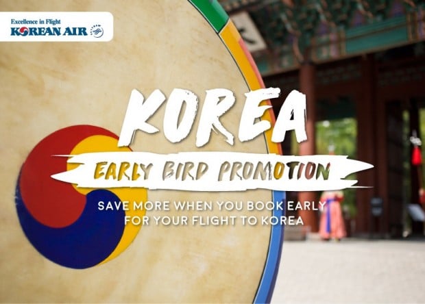 Early Bird Promotion to Seoul from Korean Air 1