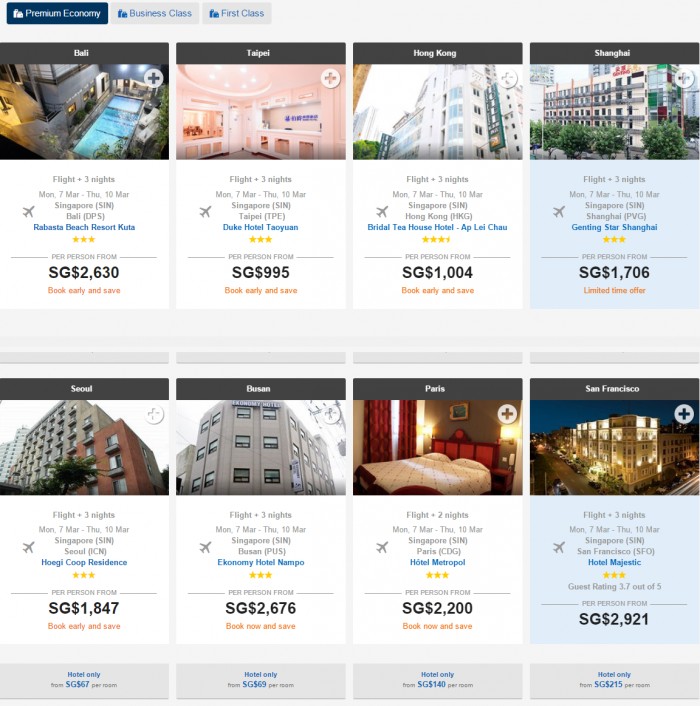 Book a Package & Choose Your Flight Class 2