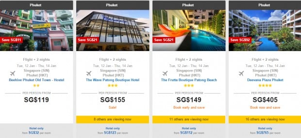 Real Low Fares! 3D2N Hotel + Flight + Tax from SGD 95 / pax 3