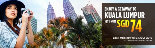 Enjoy a Getaway to Kuala Lumpur from SGD74 with Malaysia Airlines