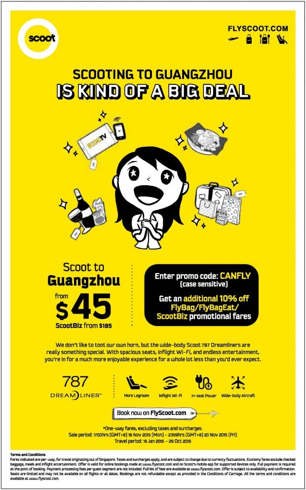 Scoot to Guangzhou