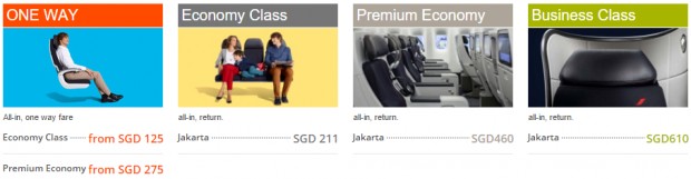 Jakarta Promotion: One - Way Fare from SGD 125 all - in 2