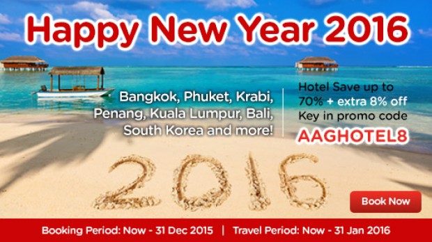 New Year Getaway: Hotel save up to 70% + extra 8% off key in promo code AAGHOTEL8 1