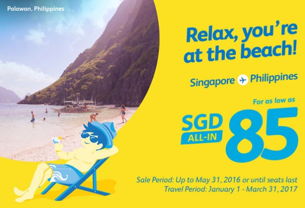 Travel to the Philippines from SGD85 with Cebu Pacific Air