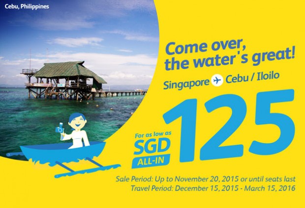 Fly to Cebu / Iloilo from SGD 125