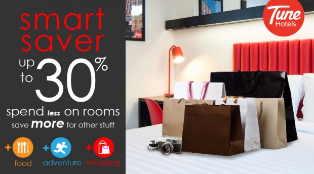 Up to 30% Off on Rooms at Participating Tune Hotels