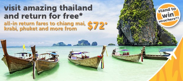 Visit Amazing Thailand and Return for FREE* with TigerAir