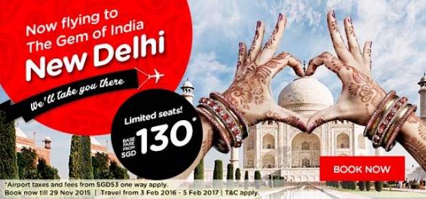 Now Fly to the Gem of India: New Delhi from SGD 130