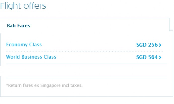 Fly to Bali from SGD256 2
