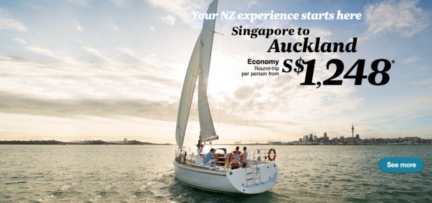 Experience New Zealand from SGD1,248 via Air New Zealand