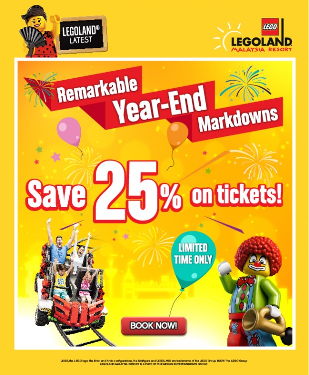 Remarkable Year-End Promo! 25% OFF Year End Sale on Theme Park, Water Park & 1-Day Combo Tickets!