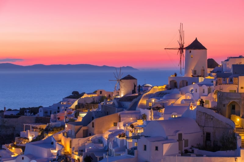 things to do in santorini: sunset