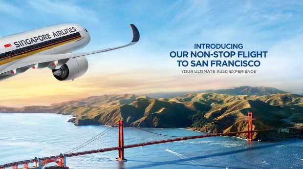 Fly Non-Stop to San Francisco and Los Angeles with Singapore Airlines