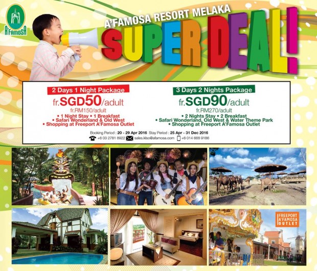 A'Famosa Resort Melaka Super Deal from SGD50