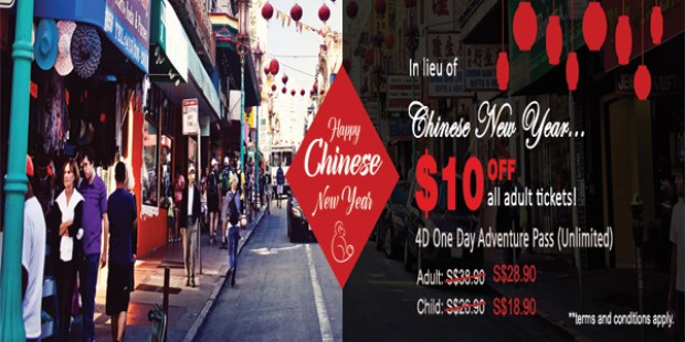 Extended CNY Promotion from Sentosa 4D AdventureLand