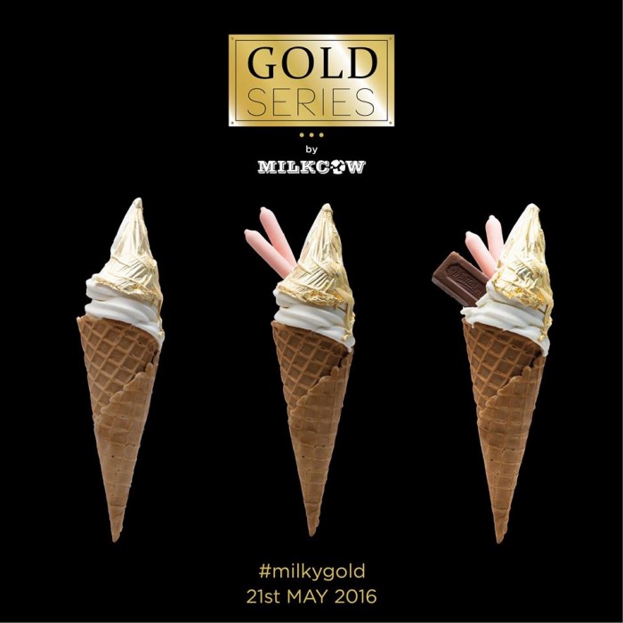 Gold Leaf Ice Cream