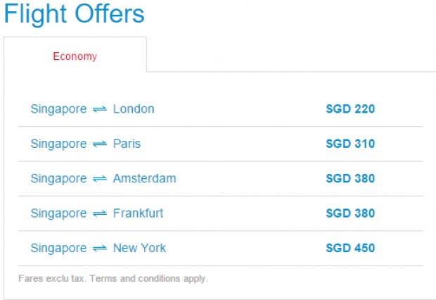 Economy flight Offers to London from SGD 220 2