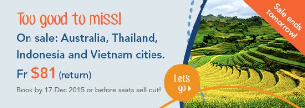 Big 4 on sale: Australia, Thailand, Indonesia and Vietnam! 1