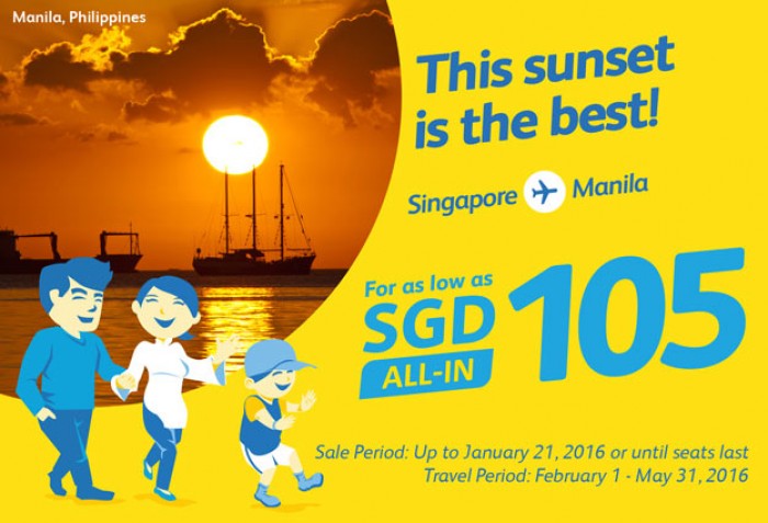 Fly to Manila for as low as SGD 105 all - in