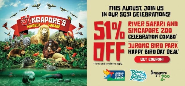 51% Off Celebration Combo at Singapore Zoo and River Safari