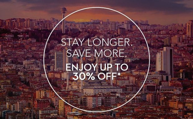 Enjoy up to 30% off savings @ Swissotel Ankara!