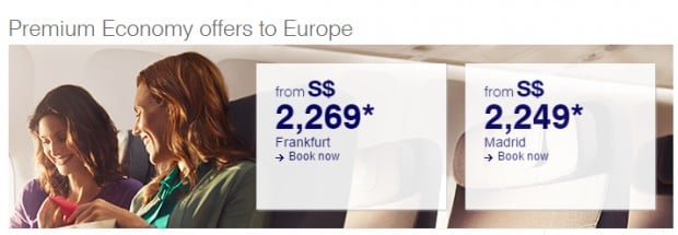 Premium Economy Offers to Europe