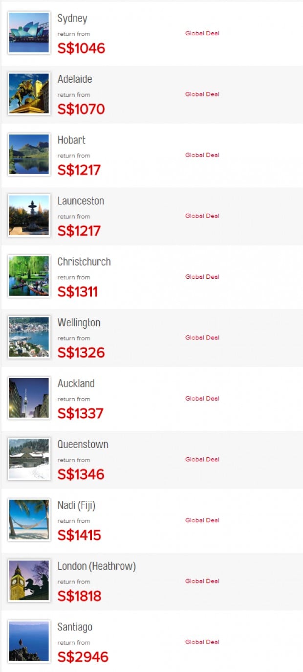 Qantas International Flights from Singapore to Sydney 2