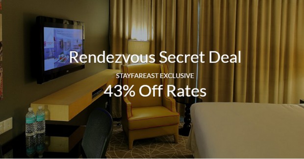Rendezvous Hotel Singapore Secret Deal with 43% Savings via Far East Hospitality