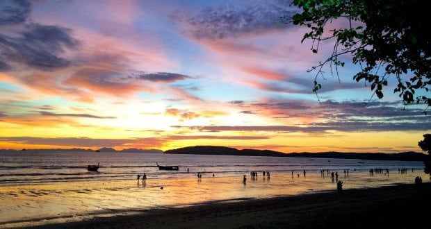 krabi ao nang sunset