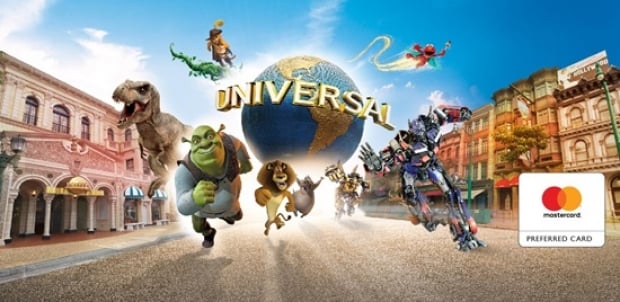 Mastercard® Exclusive: Universal Studios Singapore Adult One-Day Ticket + SGD5 Meal Voucher + SGD5 Arcade Credits Voucher^ at SGD76