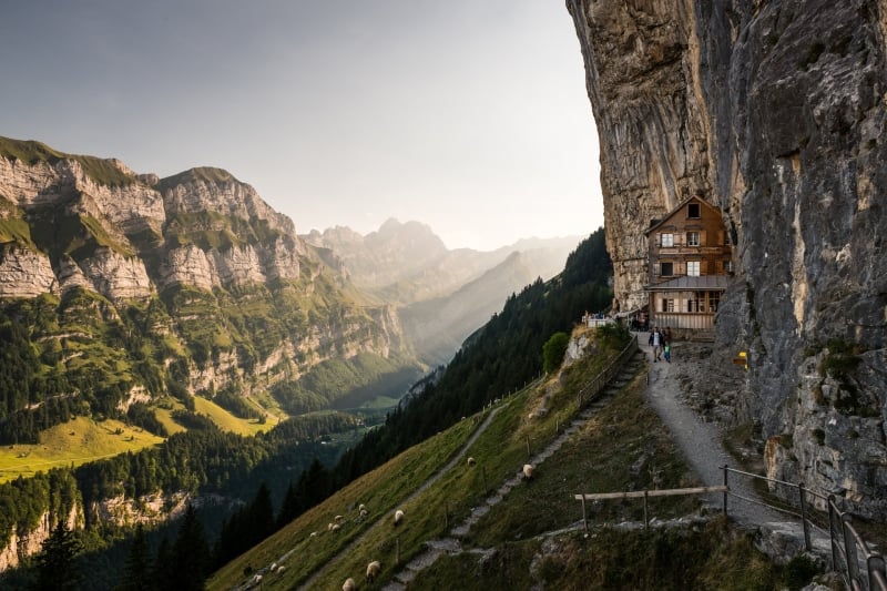 cliffside home