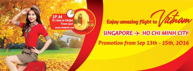 Fly to Ho Chi Mnh City with Vietjet Air from SGD0*