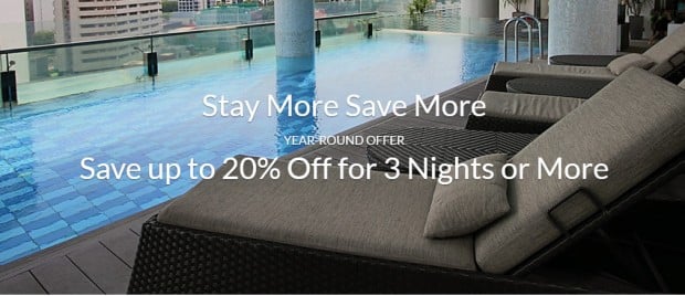 Stay More and Save Up to 20% Off Hotel Rate via Far East Hospitality