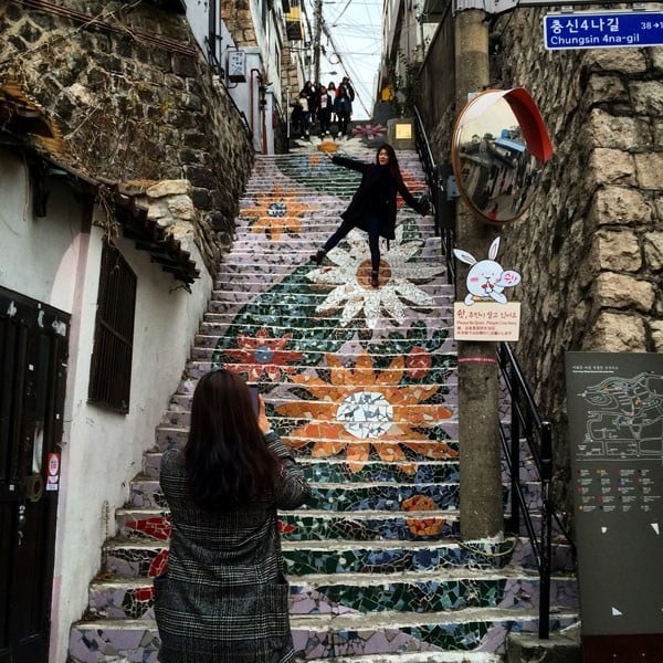 flower staircase