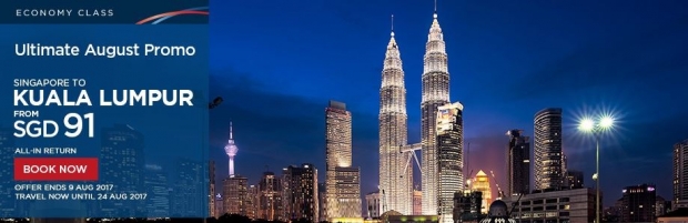 Ultimate August Promo to Kuala Lumpur with Malaysia Airlines