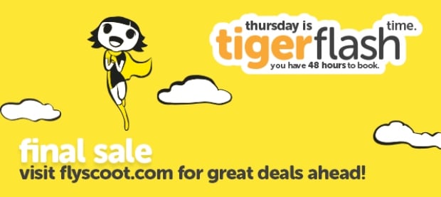 LAST TigerFlash Sale | Fly to Your Favourite Destinations with Tigerair from SGD38
