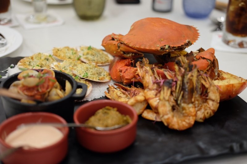 seafood platter at forno osteria