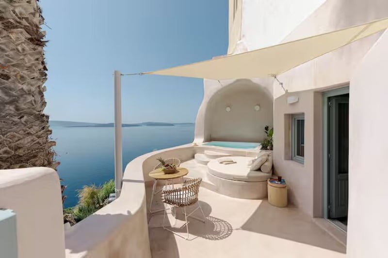modern Cave Airbnbs in Greece