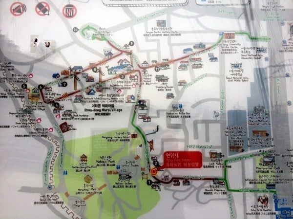 ihwa mural village map