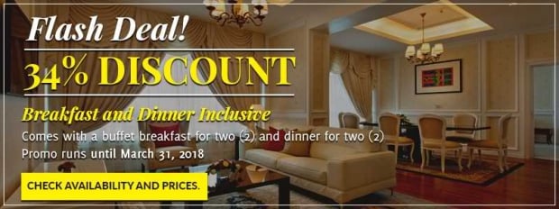 Flash Deal - Breakfast & Dinner Inclusive with 34% Off in Royale Chulan Damansara